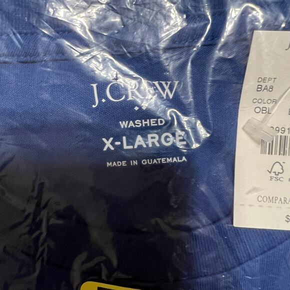 NWT J. Crew Men's Oxbow Blue Long-Sleeve Jersey Tee - Picture 7 of 10